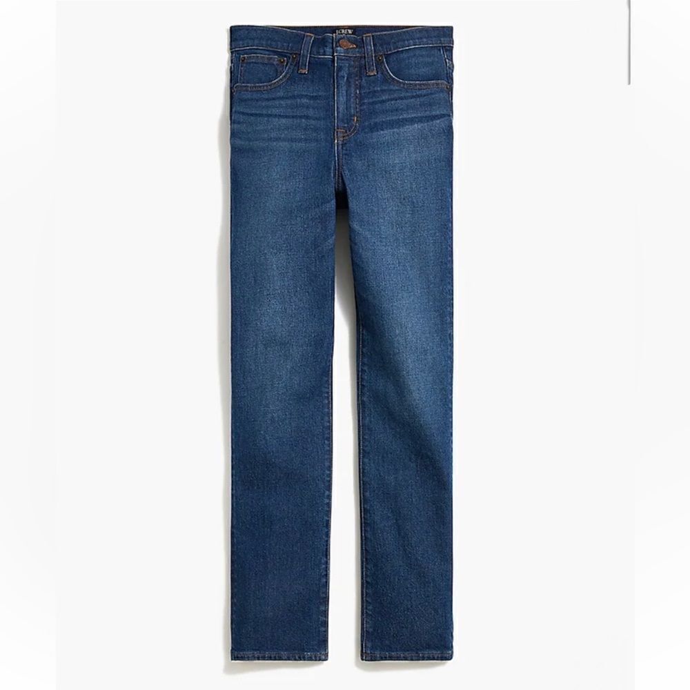 NWT J. CREW Essential Straight Jean Denim Jeans Blue Women’s Size 24